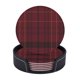 thumbnail image 1 of Posavasos de cuero de 6 piezas, posavasos de tartán de la familia del clan Williams de Gales para bebidas, posavasos para tazas, regalo de inauguración de la casa, ideal para la decoración del hogar, 1 of 7