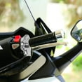 thumbnail image 4 of unbranded Empuñadura De Para Motocicleta Con Luz Indicadora Plata De Hierro, 4 of 8