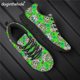 thumbnail image 1 of Zapatillas deportivas informales con estampado de calavera de azúcar de Doginthehole para mujer, zapatos planos con cordones para exteriores, calzado para caminar para mujer, 1 of 6