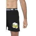 thumbnail image 3 of Lazy-Me Mens Funny Novelty Boxer Shorts, Black, Beer Mugs, Beer Mugs Black, Size: L, Lazy Me, 3 of 4