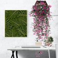 thumbnail image 2 of Paquete de 2 enredaderas colgantes artificiales, plantas falsas, vegetación de plástico para cestas colgantes de pared, decoración de guirnaldas de boda, 31 pulgadas oso de fresa  Juguete, 2 of 5