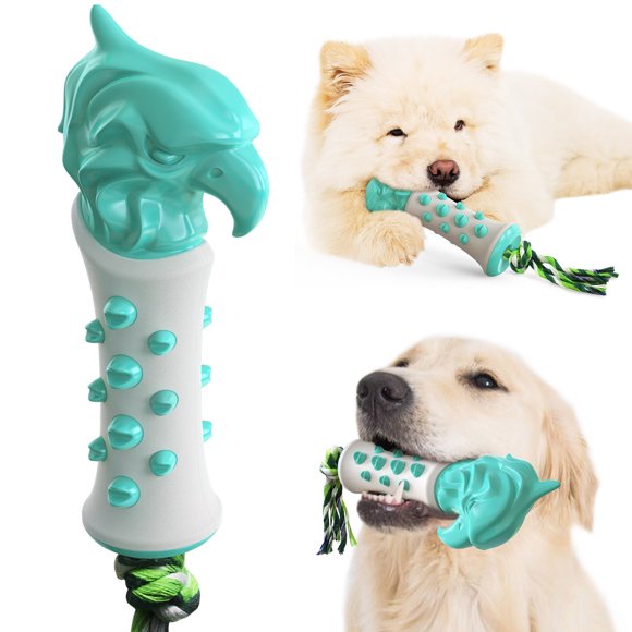 TIMIFIS Jouets pour Chien Jouets pour Chien de Compagnie Baguettes de Dinde Fuites de Nourriture Brosse à Dents Brossage Jouet à Mâcher Bâton Soins Buccaux Nettoyage des Dents Jouets Interactifs pour Chien Été