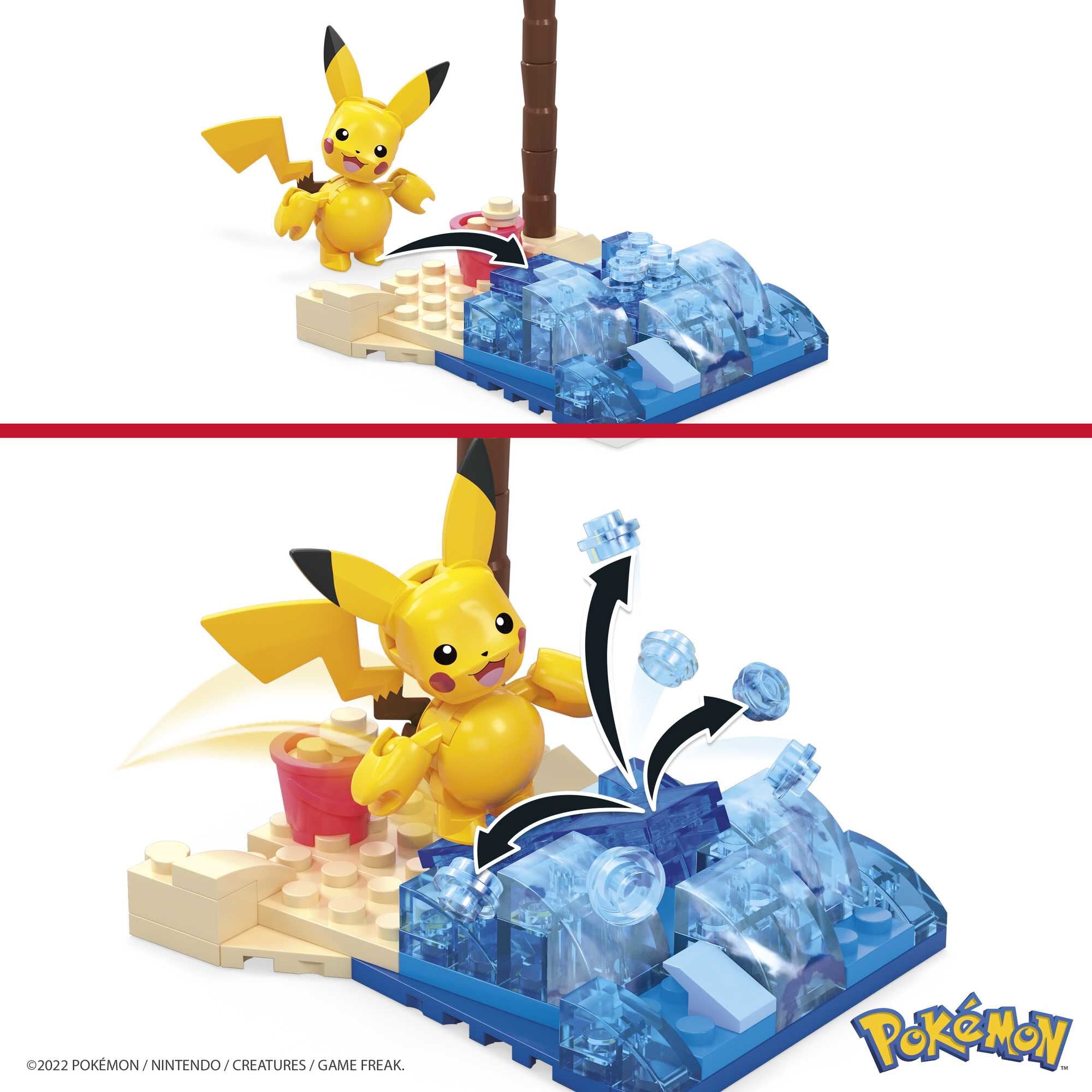 Set Construccion Mega Contrux Pikachu Pokemon 825 pcs