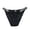 Black, variant on Women's Rhinestone Letter Thongs G String Low Rise Tanga Panties Underwear, L, Black