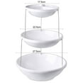 thumbnail image 6 of Sunjoy Tech 2/3 Tier Twist Fold Party Bowl Serving Plate Collapsible Nesting Plastic Platter Dips Nuts Candy Fruit Snack Space Saving Server, 6 of 8
