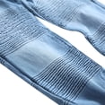 thumbnail image 2 of SWSMCLT Men's Pleated Denim Pants Stretch Pants Chic Jeans Comfy Classic Soft Lightweight Patterned5 32, 2 of 5