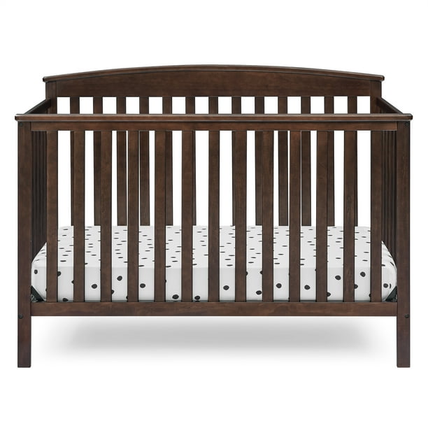 Delta Children Hanover 6-In-1 Convertible Baby Crib, Walnut Espresso -  Walmart.Com