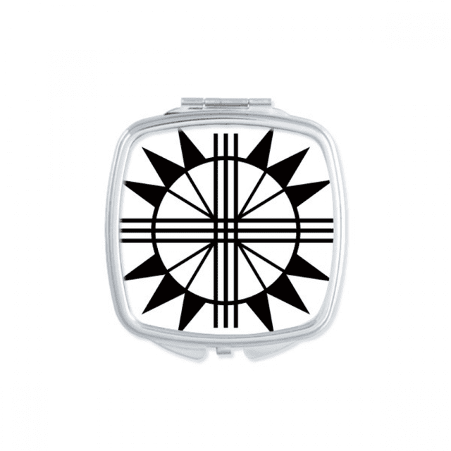 Ancient Egypt Pharaoh Pattern Mirror Portable Compact Pocket Makeup Double Sided Glass