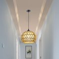thumbnail image 4 of DOLITY Modern Ceiling Lamp Shades Lampshade Droplight Shades Lighting Hanging Lamp for light brown double layer, 4 of 9