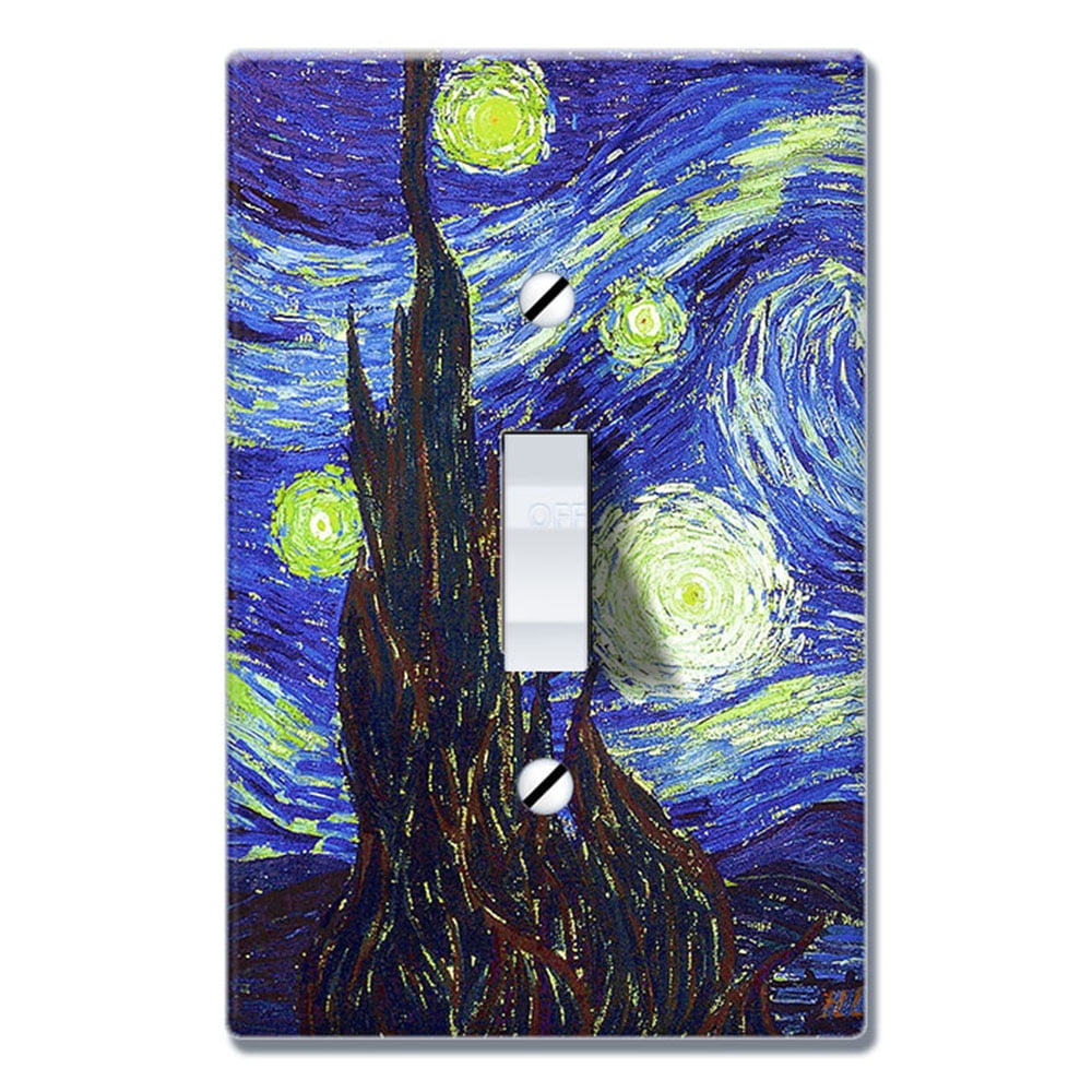 Graphics Art Toggle/Rocker/GFCI/Outlet Wall Plate Starry Night by Van Gogh 