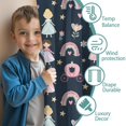 thumbnail image 3 of Blackout Kids Curtains,Dark Blue Princess Castle Pattern Childrens Insulated Curtains Set Of 2,Bedroom Essentials,Toddler Room Decor 42"x63", 3 of 5