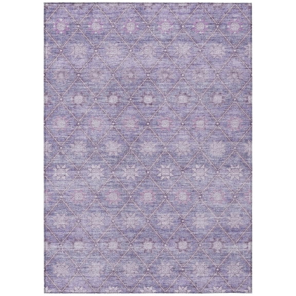 Dalyn Rugs Machine Washable Indoor/Outdoor Chantille Purple 2'6" x 3'10" Rug