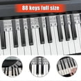 thumbnail image 1 of Removable Piano Keyboard Note Labels Reusable Silicone 88 Keys Piano Notes Guide Stickers, 1 of 5