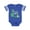 Football Blue and White, variant on Omas Boy Grandson Dinosaur Boys Baby Bodysuit