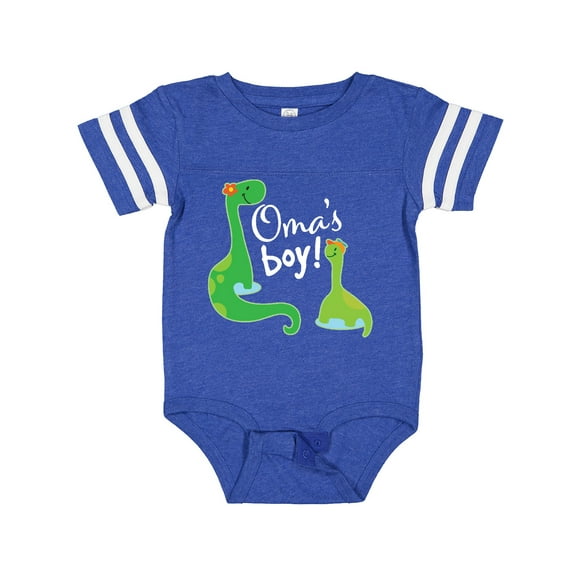 Inktastic Omas Boy Grandson Dinosaur Boys Baby Bodysuit