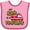 Pink and Fuchsia, variant on Inktastic My Aunt is a Firefighter with Fire Truck Boys or Girls Baby Bib