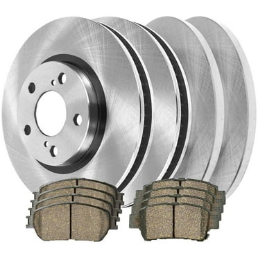 AutoShack Brake Rotors with Brake Pads Front and Rear Brake Rotor & Pad Replacement Kit for 2004-2010 Toyota Sienna 3.3L 3.5L V6 AWD FWD SCD9062103