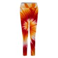 thumbnail image 7 of Endives Women's Yoga Pants Tie Dye Printed Fashion Casual Slim Yoga Leggings Fall Winter, 7 of 7