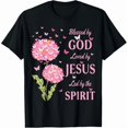 thumbnail image 1 of Camiseta espiritual e inspiradora: Luce el mensaje "Bendecido por Dios, amado por Jesús, guiado por el Espíritu"., 1 of 6