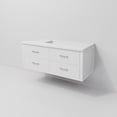 thumbnail image 6 of Castor 48 in W White Single Bath Vanity and White Quartz Top, 6 of 10