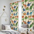 thumbnail image 5 of Blackout Kids Curtains,Beige Cartoon Dinosaurs Pattern Childrens Insulated Curtains Set Of 2,Bedroom Essentials,Toddler Room Decor 52"x84", 5 of 5