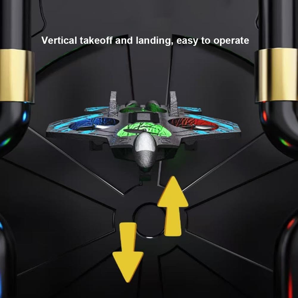 Skyriders RC Jet, Foam Remote Control Fighter Jet Airplane with 360° Flips & LED Lights, 2.4GHz Easy-Fly RC Stunt Plane Toy, Durable Drop-Resistant Jets Drone Great Christmas Birthday Gifts