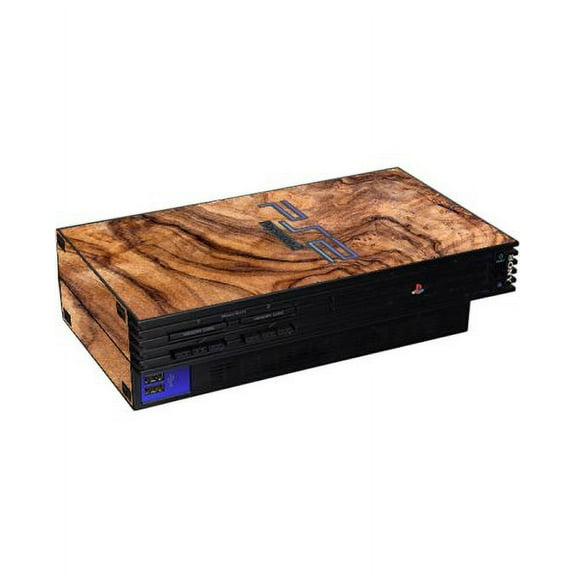 Playstation PS2 Fat Oilve Wood Console Skin