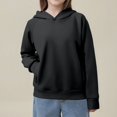 thumbnail image 4 of Teen Girl Hoodies Solid Sweatshirt Long Sleeve Pullover Thermal Hoodies Tween Girl Clothing Girls Sweatshirts Size 13-14, 4 of 8