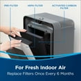 thumbnail image 3 of BISSELL air220 Replacement HEPA + Pre-Filter & Activated Carbon Filter Pack, 3315, 3 of 5