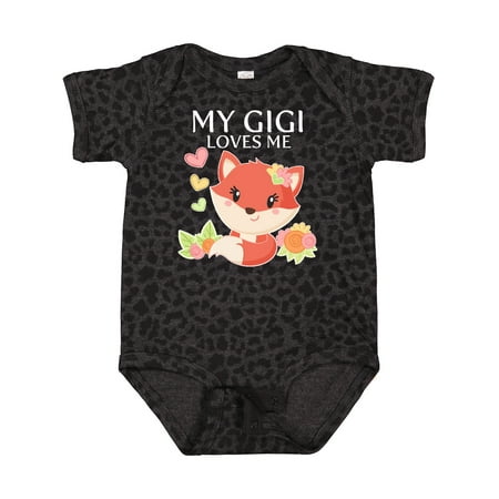 

Inktastic My Gigi Loves Me- Little Fox Gift Baby Boy or Baby Girl Bodysuit