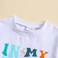 thumbnail image 4 of Baby Boys Outfits Summer Short Sleeve Letter Print T Shirt Tops Drawstring Pocketed Shorts Kids Clothes Blue 12 Months-18 Months, 4 of 5