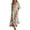 Khaki, variant on Unir Women's Summer Maxi Dress, One-Shoulder Striped Short Sleeve Loose Casual Dress with Flowy Hem, 1PC, S-XXL