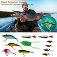 thumbnail image 3 of 383Pcs Fishing Lures Tackle Box Bass Fishing Kit Including Animated Lure Crankbaits Spinnerbaits Soft Plastic Worms for Saltwater & Freshwater Fishing Gear, 3 of 10