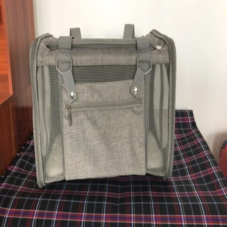 LOPNGLG Breathable Soft Side Dog Cat Carrier Bag Airline Approved Pet Backpack Shoulder Bag for Transporting Small Dogs and Cats