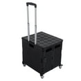 thumbnail image 1 of Chariot Utilitaire Pliable, Chariot Roulant Pliable pour Caisse, Chariot à Main Roulant Portable à Rotation 360 avec Couvercle à Poignée Télescopique pour Magasinage Rangement Bureau Transport, 1 of 8