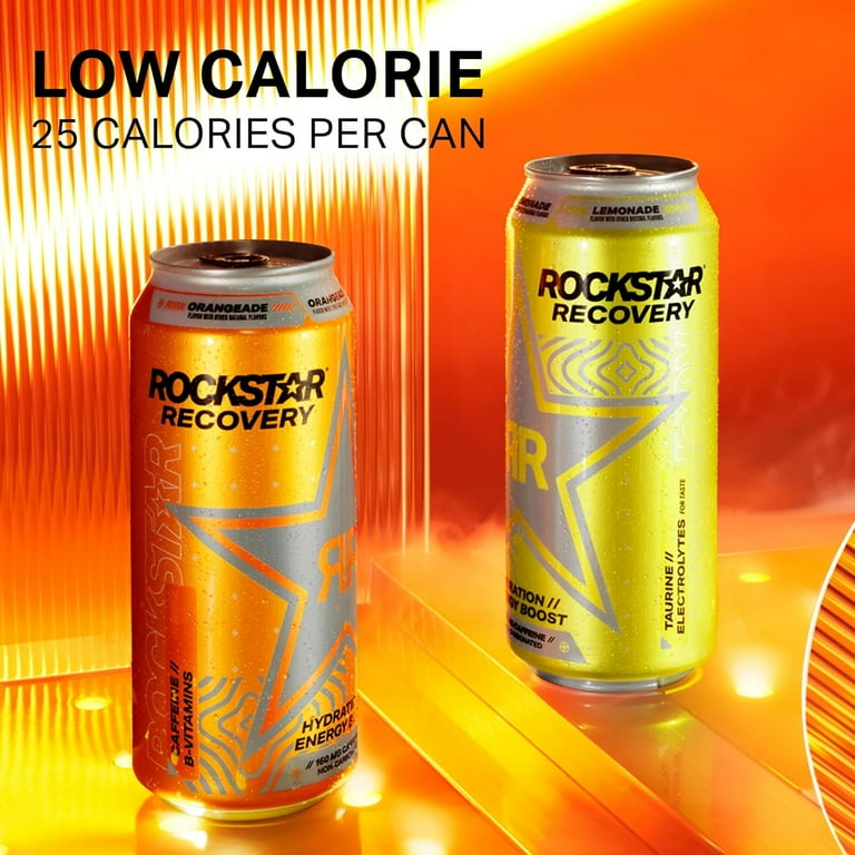 Rockstar Energy Drink with Caffeine Taurine and Electrolytes
