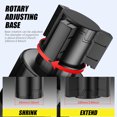 thumbnail image 2 of Kuymtek Soporte para Botellas Base Ajustable Consola Central Soporte para Tazas (negro Mate), 2 of 9