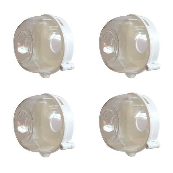 Paquete de 4 cubiertas universales para mandos de cocina, mandos de horno y fogones para bebés, con cierre de seguridad para niños