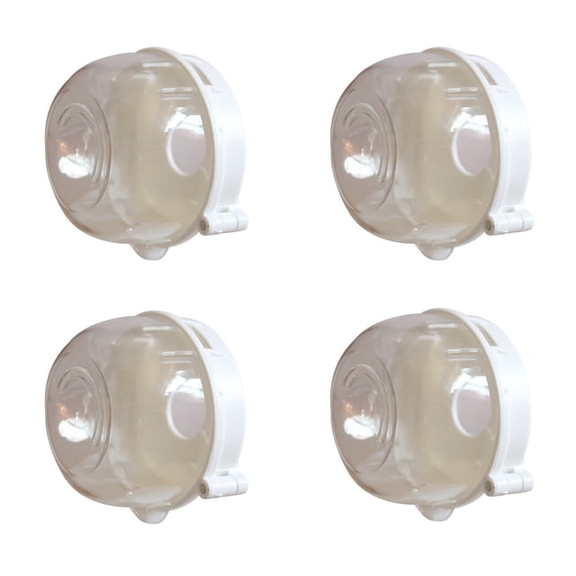 4PCS PC+PP Universal Kitchen Stove Knob Covers High Temperature Resistant Easy to Install Prevent Children from Touching