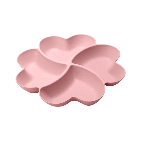 Fruit Plate2 Heart Shaped Serving Platter for Chips Dips Candy Fruit and Party Snacks Durable Ceramic Tray Easy Clean