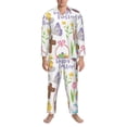 thumbnail image 3 of Kdxio Happy Easter1 Men’s Pajama Set Pajamas For Men 2 Piece PJ Set with Men Pajama Pants and Long Sleeve T-Shirt Lounge Set-X-Large, 3 of 7