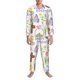 thumbnail image 3 of Balery Happy Easter1 Pijama para Hombre de Dos Piezas con Manga Larga, Conjunto de Dormir y Descanso Suave con Bolsillos-XX-Large, 3 of 5