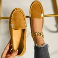 thumbnail image 3 of Dakaela Women's Suede Loafer Shoes Leather Casual Penny Loafers Ladies Moccasins Driving Work Flats, 3 of 6