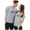Grey, variant on Same Gender Valentine's Day Special Meaning Printed T Shirt Valentine's Day Women Tees And Tops Womens Long Sleeve Tops Polyester Womens Long Sleeve Athletic Shirt Womens Athletic Tee Shirts Tan