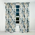 thumbnail image 4 of Designart "Ethereal Flourishing Rococo VIII" Floral Room Darkening Curtain Single Panel, 4 of 6