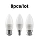 thumbnail image 2 of Bombilla Led para decoración del hogar, lámpara blanca cálida y fría, 8 piezas, 220V, C37, 3W-7W, E27, B22, E14, 2 of 4