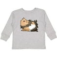 thumbnail image 3 of Inktastic Cute Long Haired Guinea Pig Boys or Girls Long Sleeve Toddler T-Shirt, 3 of 5