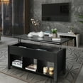 thumbnail image 4 of Giantex Lift Top Coffee Table, Wood Home Living Room Modern Lift Top Storage Coffee Table, 4 of 7