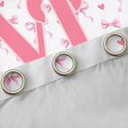 thumbnail image 4 of Homewish Personalized Initial Letter M Curtains Pack of 2 (42x84 Each) for Kids Children Girls,Love Heart Print Curtains Blackout,Dreamy Princess Bow Bedroom Curtains,Luxury Bedroom Decor, 4 of 6