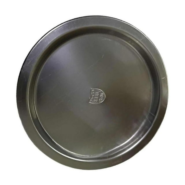 Guardoinrt Bassin en Acier Inoxydable avec Couvercle, Bassin de Service pour Buffet, pour Ranger les Fruits 26 cm Argent 24 cm